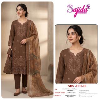 Sajida 1178-A-B-C-D dress material at wholesale price catalogue suppliers